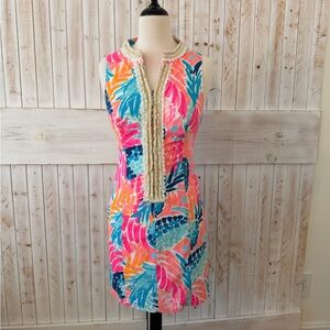 Lilly Pulitzer Alexa shift , Goombay Smashed print Dress - Pink, Blue & Coral